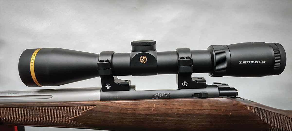 A Leupold VX 6 2-12x 42mm mounted in Leupold Backcountry one-piece mount was used throughout hunting and load development. It has exceptionally clear glass and a fixed parallax set at 150 yards, something to keep in mind when shooting longer distances.